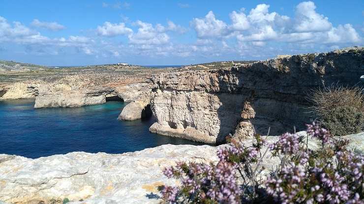 Una scogliera di Malta 