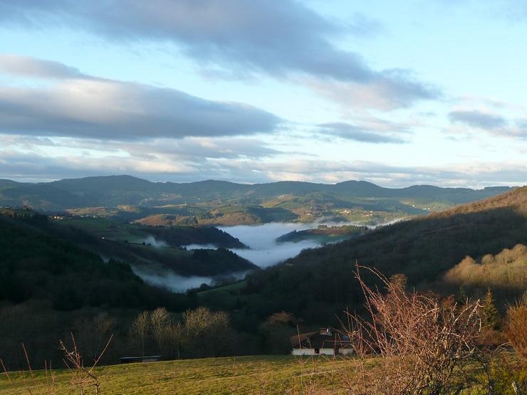 Uno scorcio della regione del Beaujolais