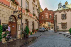 Una strada della Cracovia